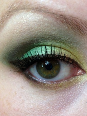 Green eyeshadows