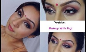 Glamorous Diwali Makeup collab w MinnieDas Rayartistify Deepikamakeup || Raji Osahn