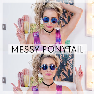 Another '90s look - the messy ponytail! ? Here's how to get the look: http://bit.ly/1n3Kht7