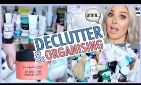 DECLUTTER MY BATHROOM WITH ME! ☠💯 Face Masks Galore!!!