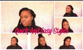 How To Quickly And Easily Style Box Braids! RoyalDBeauty'TV