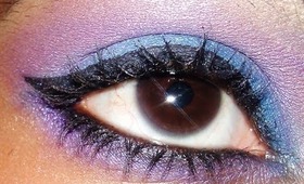 ★ BLUE PURPLE EYE TUTORIAL | EASY, FUN, SEXY DAY-NIGHT POP OF COLOR EYE TUTORIAL