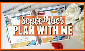 September 2018 Plan With Me in Erin Condren Hourly (ft. EC Stickers)