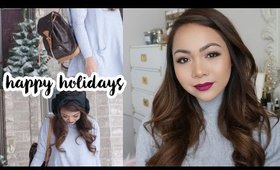 Get Ready With Me | Happy Holidays! | Makeup Hair Outfit | Charmaine Dulak