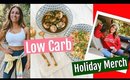 WHAT I EAT IN A DAY (low carb)// HOLIDAY SWEATER LAUNCH