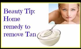 Beauty Tip Home remedy to remove Tan