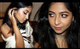 GRWM for CHRISTMAS EVE 🌲 🎄 | EASY MAKEUP and HAIR | Stacey Castanha