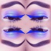 Purple Eyes with Blue Liner