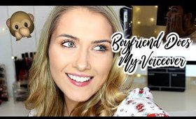 BOYFRIEND DOES MY VOICEOVER CHALLENGE | shivonmakeupbiz