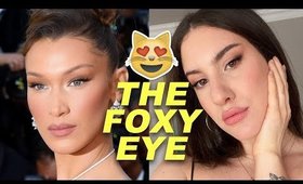I SHAVED MY BROWS to Get Bella Hadid's LOOK: THE FOXY EYE 😻