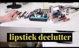 Declutter with Me: Lipstick Collection | heysabrinafaith