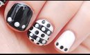 Black and White Edgy Nails for Beginners | Monday Mani