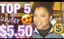 TOP 5 UNDER $5.50 | HIGH POROSITY Natural Hair Products 2017 | MelissaQ