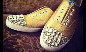 ♚ D.I.Y: Miu Miu Inspired Glitter & Bling Sneakers ♚