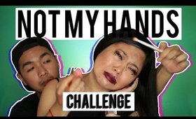 TWO LAUGHING HEADS DO THE 'NOT MY HANDS CHALLENGE' ft KASPER BLANC | MakeupANNimal