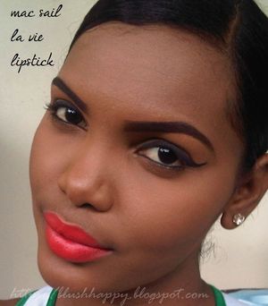 see my review on this lipstick on my blog
http://blushhappy.blogspot.com/2012/05/macs-hey-sailor-collection-sail-la-vie.html