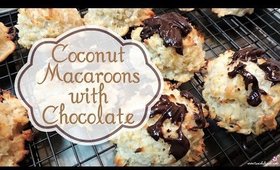 Coconut Macaroons with Chocolate| tanishalynne