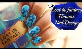 VS Lost in Fantasy Flowers NAILART Tutorial NO TOOLS