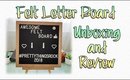 Unboxing & Review | Felt Letter Board ~ Love This | PrettyThingsRock