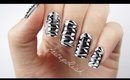 Melted Monochrome Nail Art