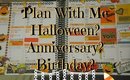 Plan With Me- Halloween? Anniversary? Birthday? Erin Condren