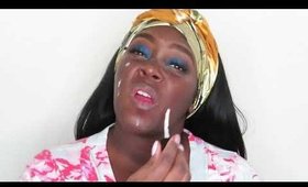blue glam makeup tutorial