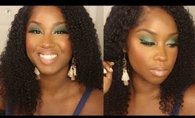 Watch me slay & get ready for brunch! | Featuring Evawig & Green Smoky Eye
