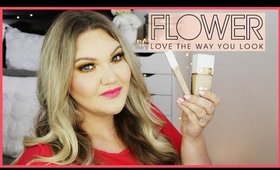 FLOWER BEAUTY LIGHT ILLUSION FOUNDATION + CONCEALER | DEMO & REVIEW