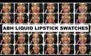 30 LIP SWATCHES!!! 😱 ABH Liquid Lipsticks | Dark Skin