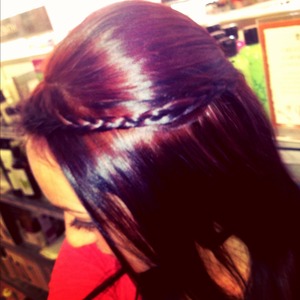 Red and purple hair :) 
