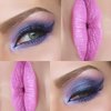 Purple with Pink Lips