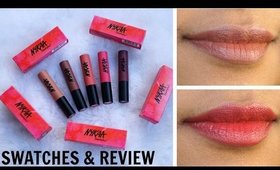 NYKAA Paintstix Lipstick REVIEW/SWATCHES on Brown Indian Skintone | Stacey Castanha | 5 Shades