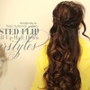 5min Everyday twisted-Flip Half-Updo Hairstyles | Hair Tutorial 