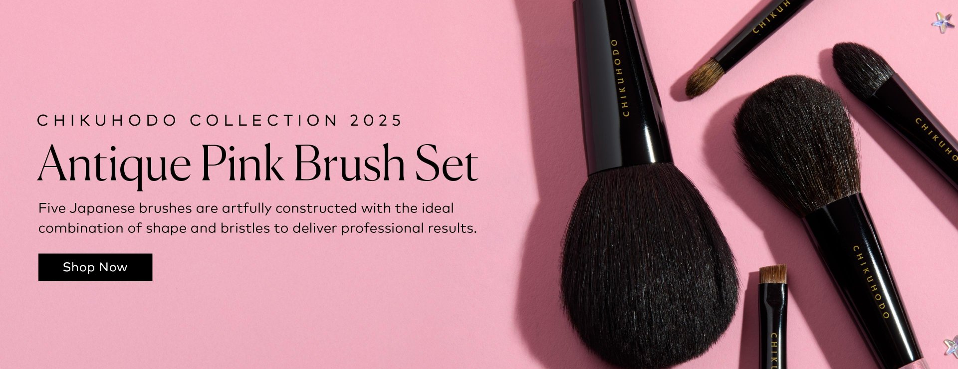 Experience Japanese craftsmanship with a luxurious collection of five expertly designed brushes for the face and eyes. Shop the CHIKUHODO Antique Pink Brush Set now available at Beautylish.com