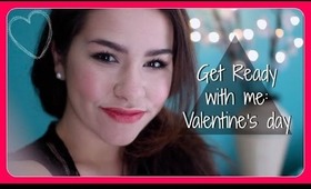 Valentine's Day Makeup, outfit + DIY cupcakes