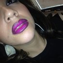 Ombré purple lips