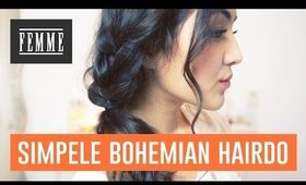 Simpele bohemian hairdo - FEMME