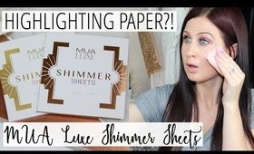 Highlighting Paper!? - MUA Shimmer Sheets | FIRST IMPRESSIONS WEEK