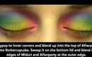 Tropical Rainbow Eyes using Sugarpill Cosmetics