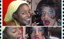 Doing my husband make-up  GONE very well!!! (Our interracial epic tag)