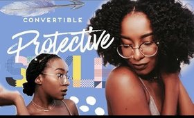 Convertible Natural Hair Protective Style