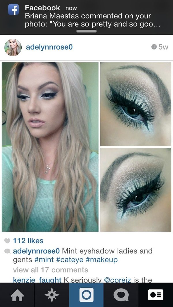 Mint cat eye Adelynn H.'s Photo Beautylish