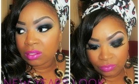 Black Glittah!!!!! 2012 NEW EVE YEARS PARTY MAKE UP  LOOK!!!