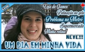 Um DIA em minha VIDA no CANADÁ |  PROBLEMA no metrô de TORONTO | Games | Patinação no Gelo | Mercado