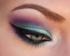 Teal and purple