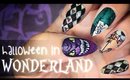 Halloween in Wonderland nail art