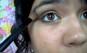 Soft yellow smokey eye