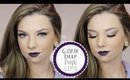 Autumn Makeup | Shimmer Eyes and Deep Purple Lips ♡ GRWM