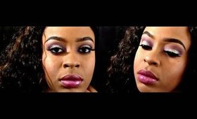 Lavender Glitter Eyes TUTORIAL