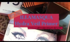 ILLAMASQUA Hydra Veil Primer Review & 24hr wear | Nov 2019 ISPY Glam Box